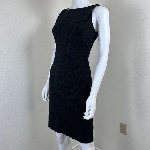 M.M.Lafleur The Lydia Women Size 10 Gray Sleevless Sheath Mini Dress Minimalist - Picture 16 of 17